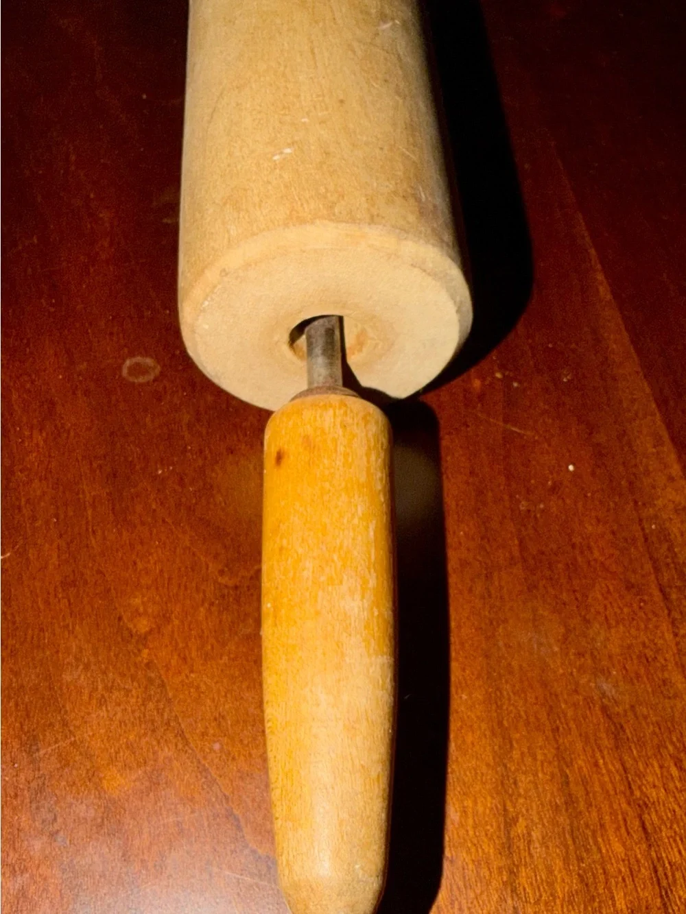 Antique Wooden Rolling Pin – Grandmother’s Estate – Primitive Farmhouse Kitchen